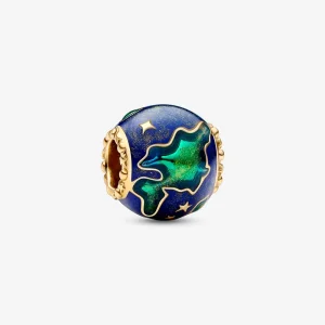 (obrázek pro) Pandora Earth zlatý přívěsek potažený 14k zlatem - 762431C01