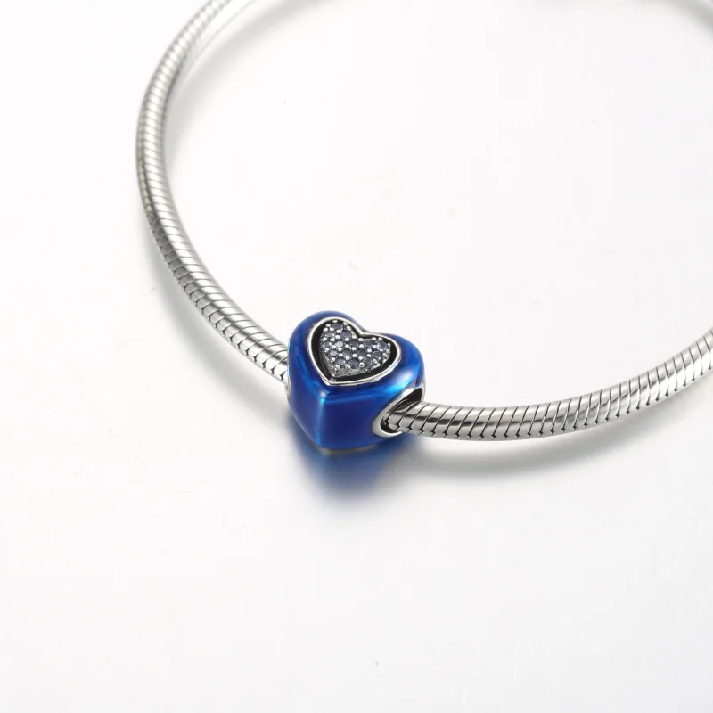 (obrázek pro) Pandora Modrý Otáčející se Srdcový Amulet - 792750C01 - Zobrazit 5