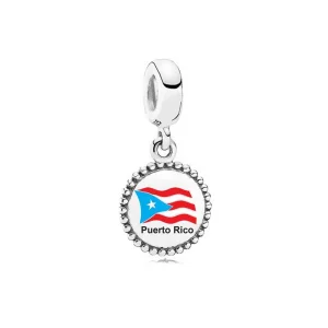 (obrázek pro) Pandora Puerto Rico vlajka přívěsek - P-D-3993
