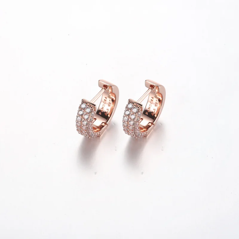 (obrázek pro) Pandora Timeless Pavé dvojitý řetězový náušnice - 282622C01 - Zobrazit 2