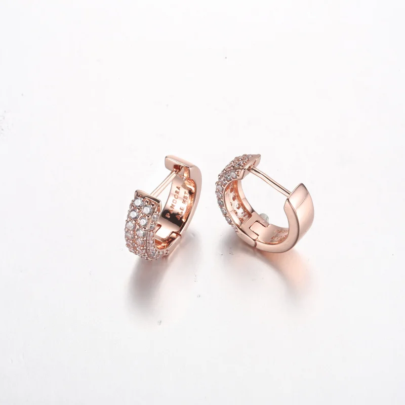 (obrázek pro) Pandora Timeless Pavé dvojitý řetězový náušnice - 282622C01 - Zobrazit 4