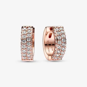 (obrázek pro) Pandora Timeless Pavé dvojitý řetězový náušnice - 282622C01