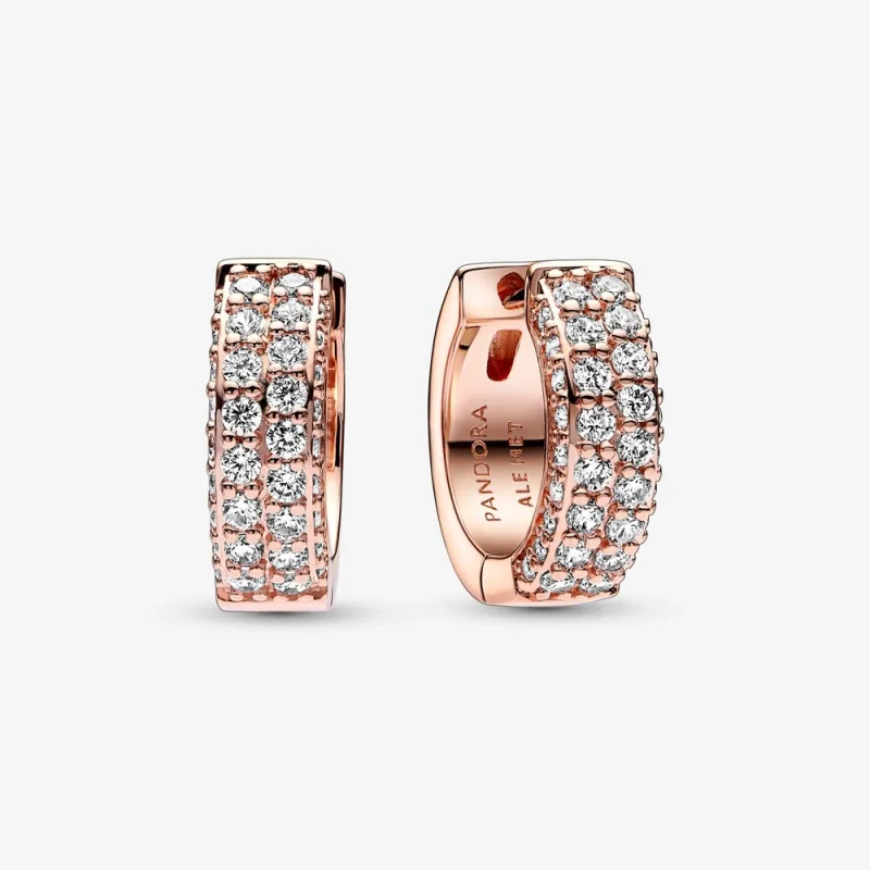 (obrázek pro) Pandora Timeless Pavé dvojitý řetězový náušnice - 282622C01