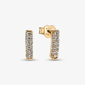 (obrázek pro) Pandora Timeless Pavé Jednořadové Barové Náušnice se zářivými kameny - 262626C01