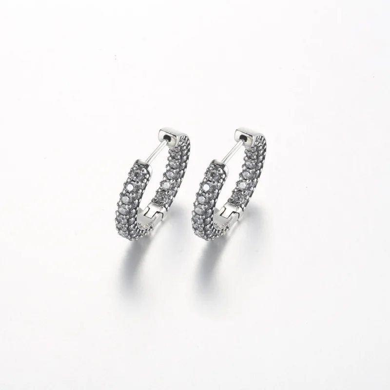 (obrázek pro) Pandora Timeless Pavé jednorádové náušnice s obručí - 292624C01 - Zobrazit 2