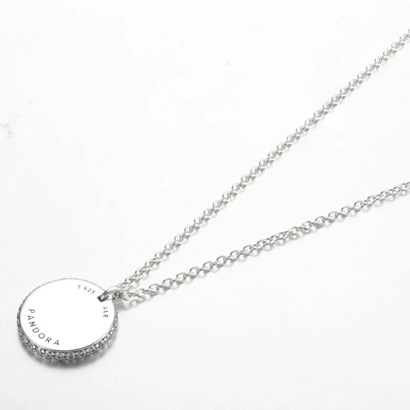 (obrázek pro) Pandora Timeless Pavé Kolečkový Náhrdelník se Závěsem - 392632C01-45 - Zobrazit 3