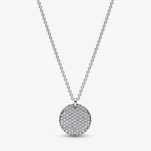 (obrázek pro) Pandora Timeless Pavé Kolečkový Náhrdelník se Závěsem - 392632C01-45