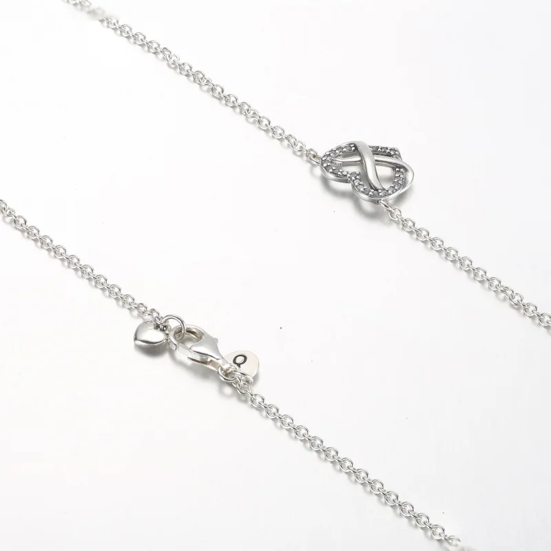 (obrázek pro) Pandora třpytivý náhrdelník Sparkling Infinity Heart Collier - 392666C01-50 - Zobrazit 5