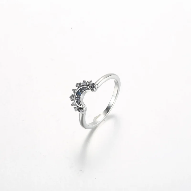 (obrázek pro) Prsten Pandora Celestial Blue Sparkling Moon - 192675C01 - Zobrazit 2