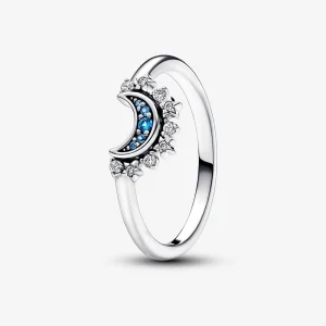 (obrázek pro) Prsten Pandora Celestial Blue Sparkling Moon - 192675C01