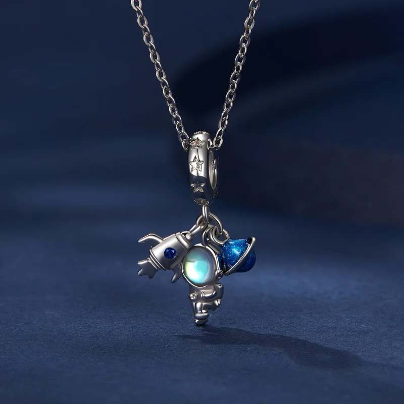 (obrázek pro) Pandora styl Astronaut Dangle - BSC791 - Zobrazit 3