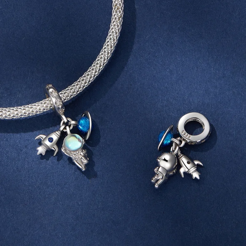 (obrázek pro) Pandora styl Astronaut Dangle - BSC791 - Zobrazit 4