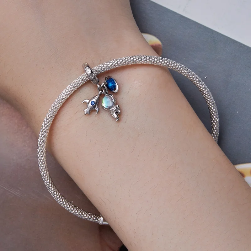 (obrázek pro) Pandora styl Astronaut Dangle - BSC791 - Zobrazit 5