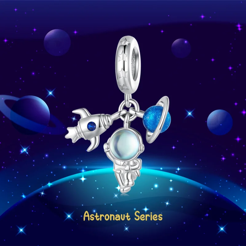 (obrázek pro) Pandora styl Astronaut Dangle - BSC791 - Zobrazit 6