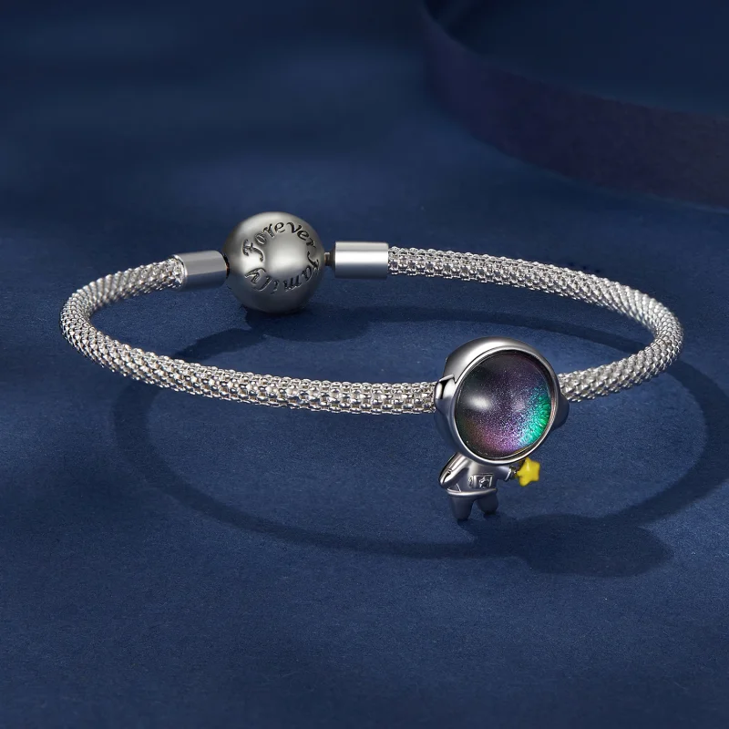 (obrázek pro) Pandora styl Astronaut Star Charm - BSC793 - Zobrazit 5