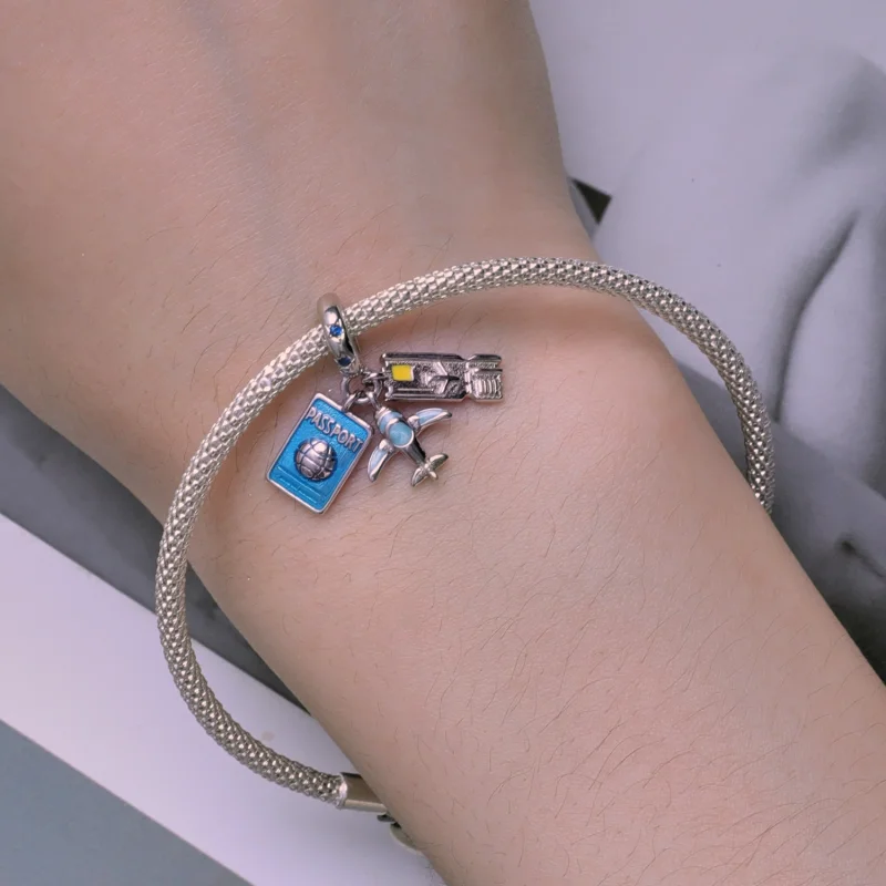 (obrázek pro) Pandora styl Cestovní letadlo Dangle - SCC2479 - Zobrazit 5