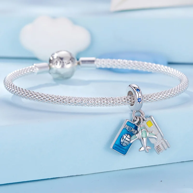 (obrázek pro) Pandora styl Cestovní letadlo Dangle - SCC2479 - Zobrazit 6