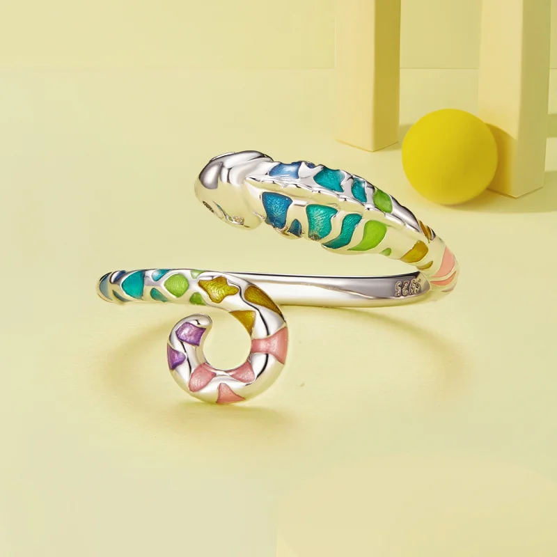 (obrázek pro) Pandora styl Chameleon otevřený prsten - BSR475-E - Zobrazit 3