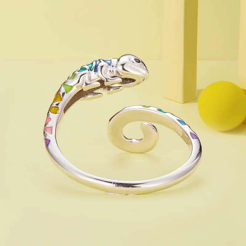 (obrázek pro) Pandora styl Chameleon otevřený prsten - BSR475-E - Zobrazit 4