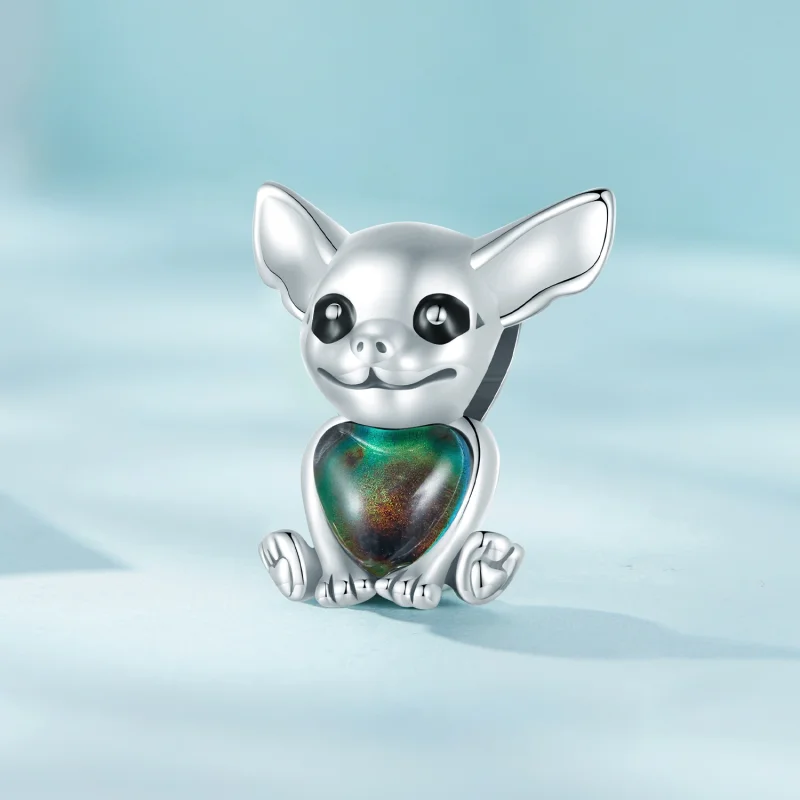 (obrázek pro) Pandora styl Chihuahua přívěsek - SCC2601 - Zobrazit 3