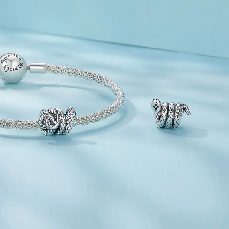 (obrázek pro) Pandora styl Coiled Spirit Snake Charm - SCC2549 - Zobrazit 4