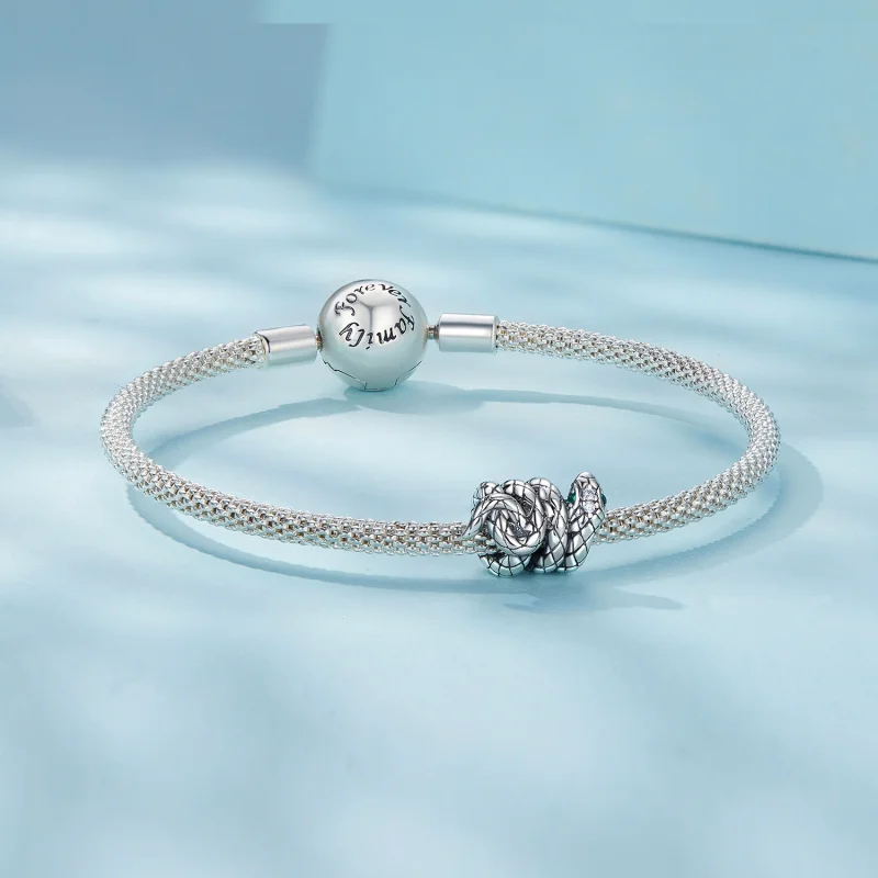 (obrázek pro) Pandora styl Coiled Spirit Snake Charm - SCC2549 - Zobrazit 5