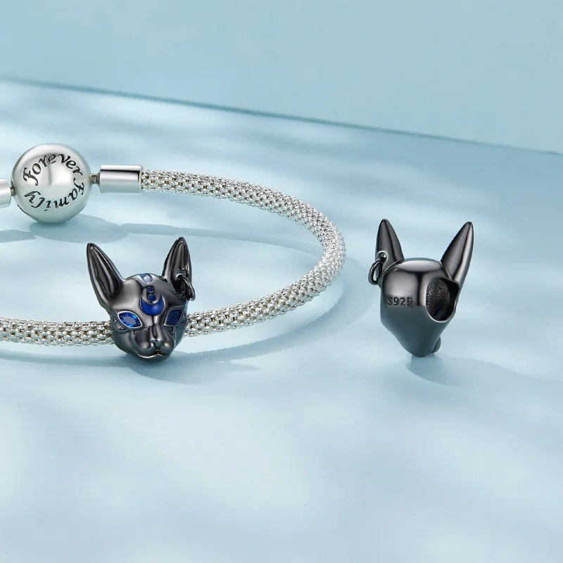 (obrázek pro) Pandora styl egyptského boha kočky amulet - SCC2592 - Zobrazit 4