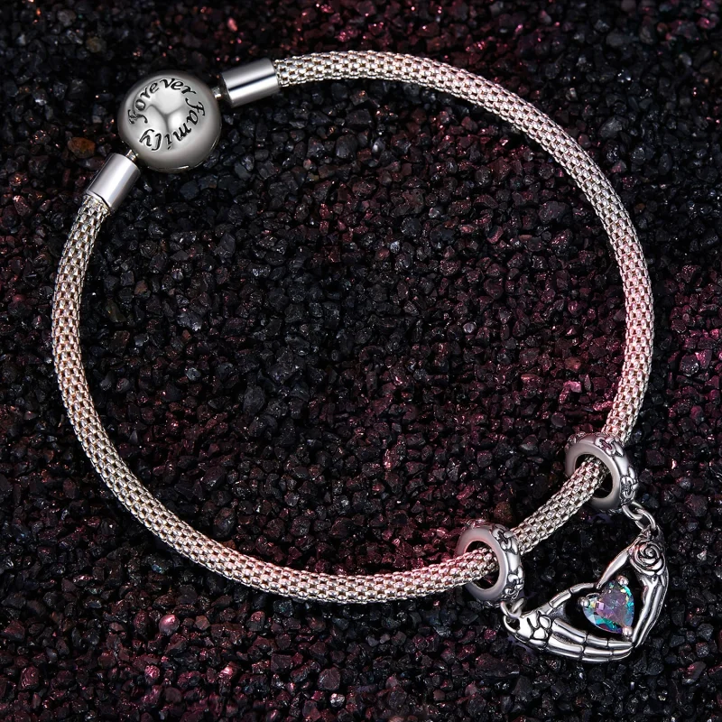 (obrázek pro) Pandora styl Halloween lebky rukou dangle - SCC2607 - Zobrazit 3