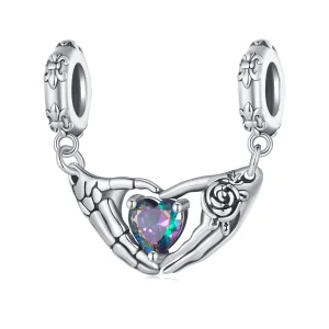 (obrázek pro) Pandora styl Halloween lebky rukou dangle - SCC2607