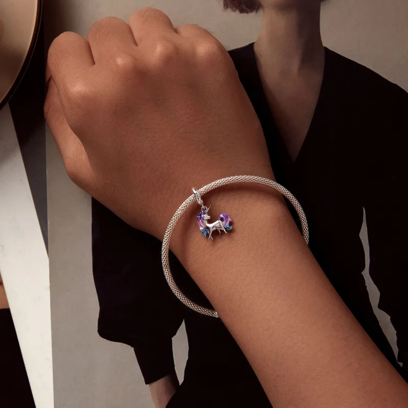 (obrázek pro) Pandora styl Jednorožec Dangle - SCC2621 - Zobrazit 5