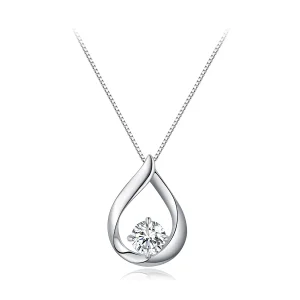 (obrázek pro) Pandora styl Kolečko Moissanite Náhrdelník (Jedno certifikát) - MSN015