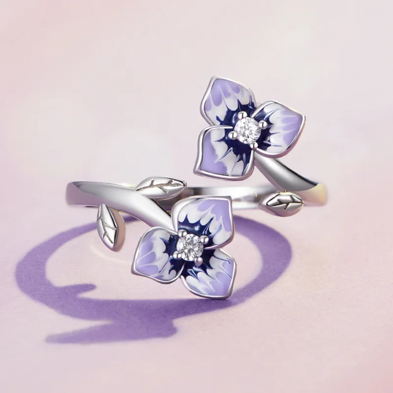 (obrázek pro) Pandora styl Květina Ring - BSR451-E - Zobrazit 3