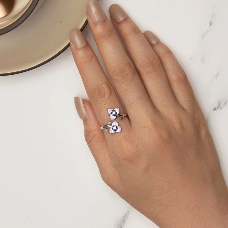 (obrázek pro) Pandora styl Květina Ring - BSR451-E - Zobrazit 5