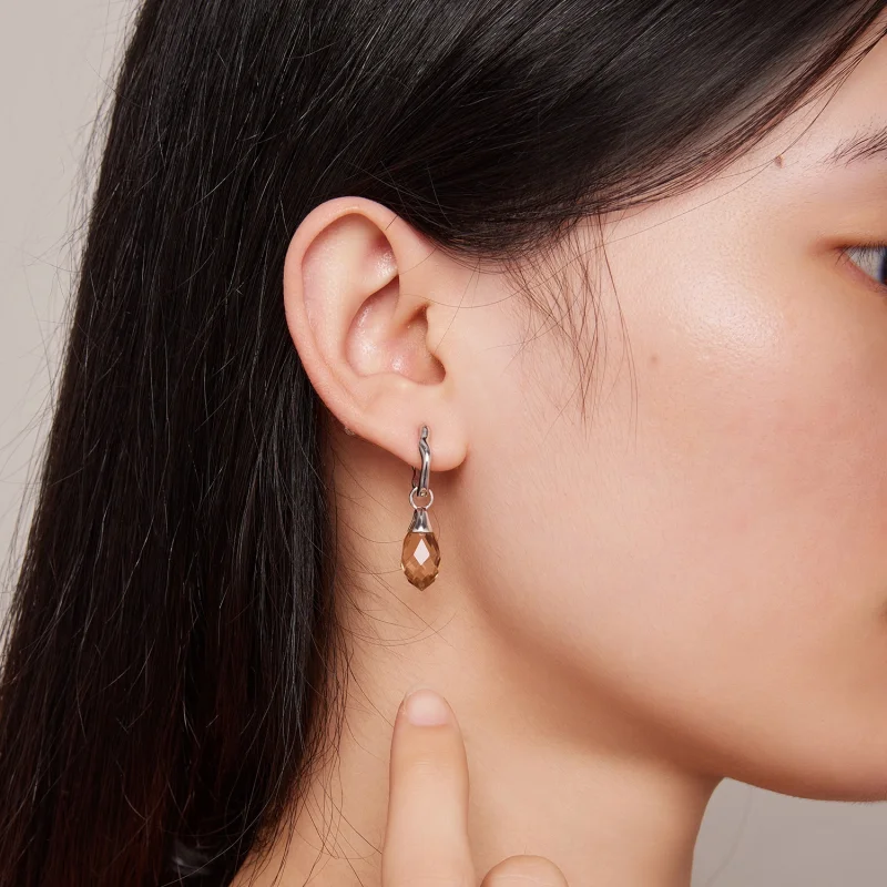 (obrázek pro) Pandora styl luxusní vodní kapička náušnice - BSE814 - Zobrazit 6
