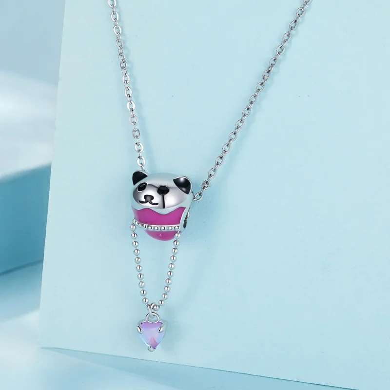 (obrázek pro) Pandora styl Medvěd horkovzdušný balón amulet - SCC2550 - Zobrazit 2