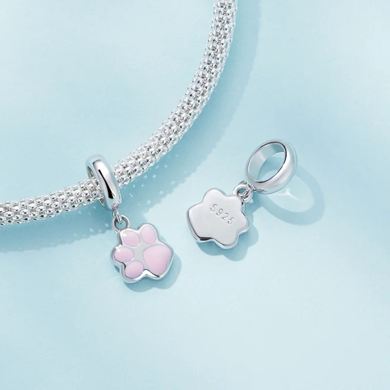 (obrázek pro) Pandora styl Mini bílá mačka dráp Dangle - SCC2476-A - Zobrazit 4