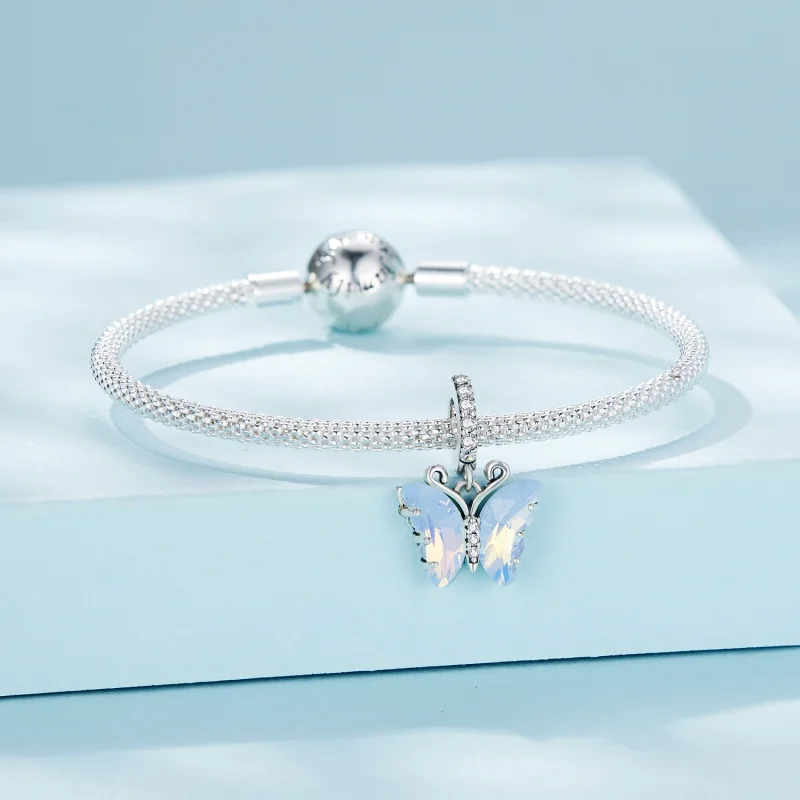 (obrázek pro) Pandora styl Modrá Aurora motýl Dangle - SCC2305 - Zobrazit 3