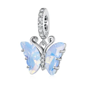 (obrázek pro) Pandora styl Modrá Aurora motýl Dangle - SCC2305