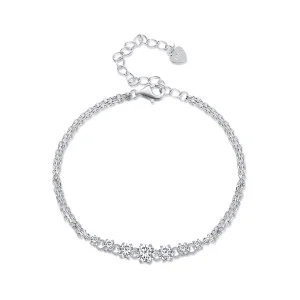 (obrázek pro) Pandora styl Moissanite náramek (Jeden certifikát) - MSB008