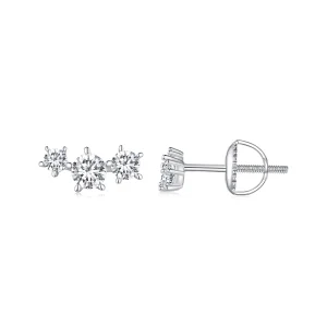 (obrázek pro) Pandora styl Moissanite stud přívěsky (jeden certifikát) - MSE034