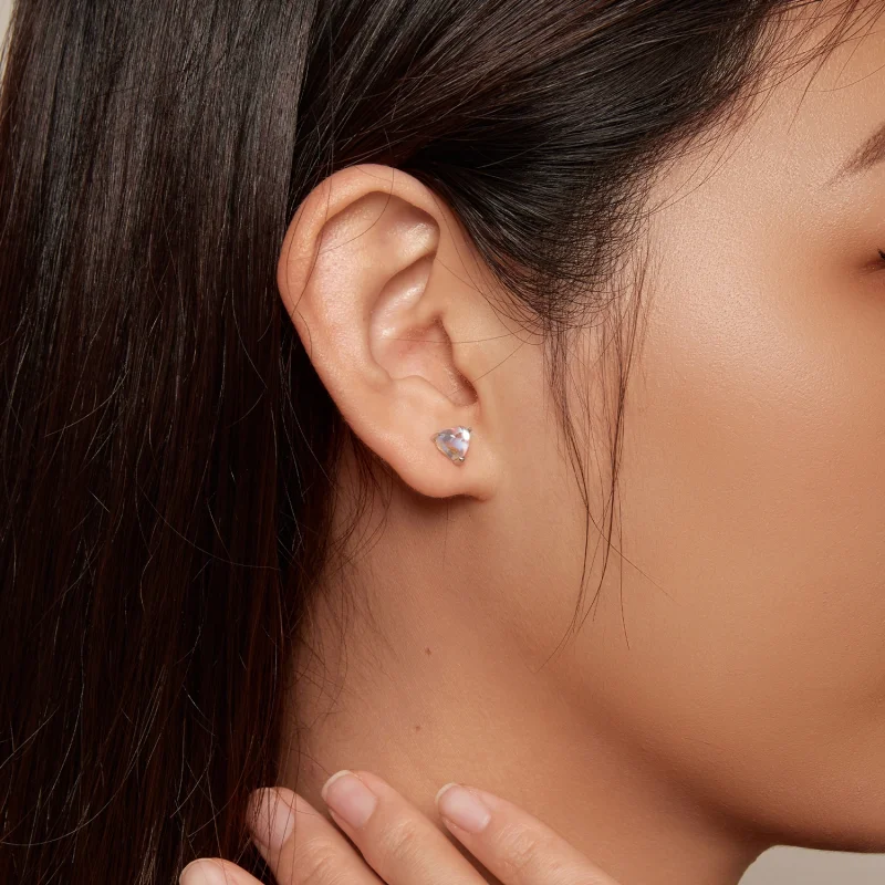 (obrázek pro) Pandora styl Moonstone náušnice - SCE1629 - Zobrazit 5