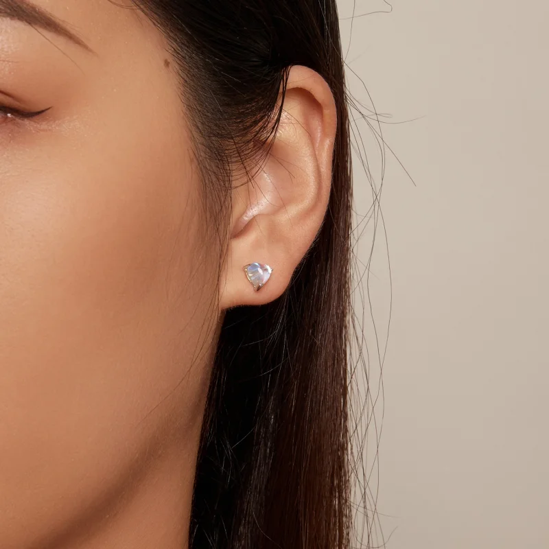 (obrázek pro) Pandora styl Moonstone náušnice - SCE1629 - Zobrazit 6