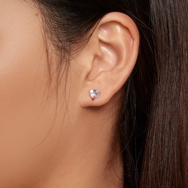 (obrázek pro) Pandora styl Moonstone náušnice - SCE1629 - Zobrazit 7