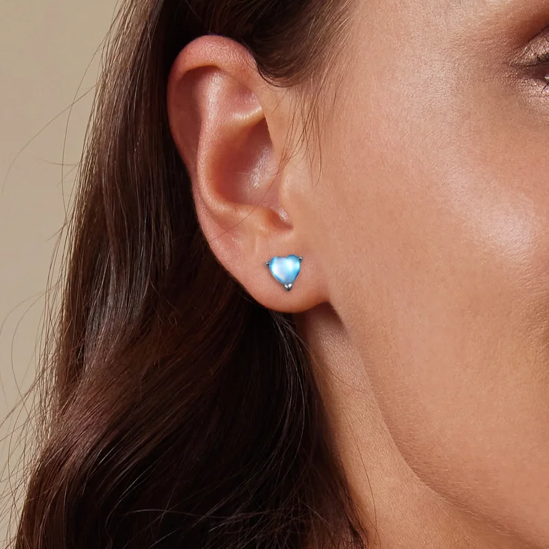 (obrázek pro) Pandora styl Moonstone náušnice - SCE1629 - Zobrazit 10