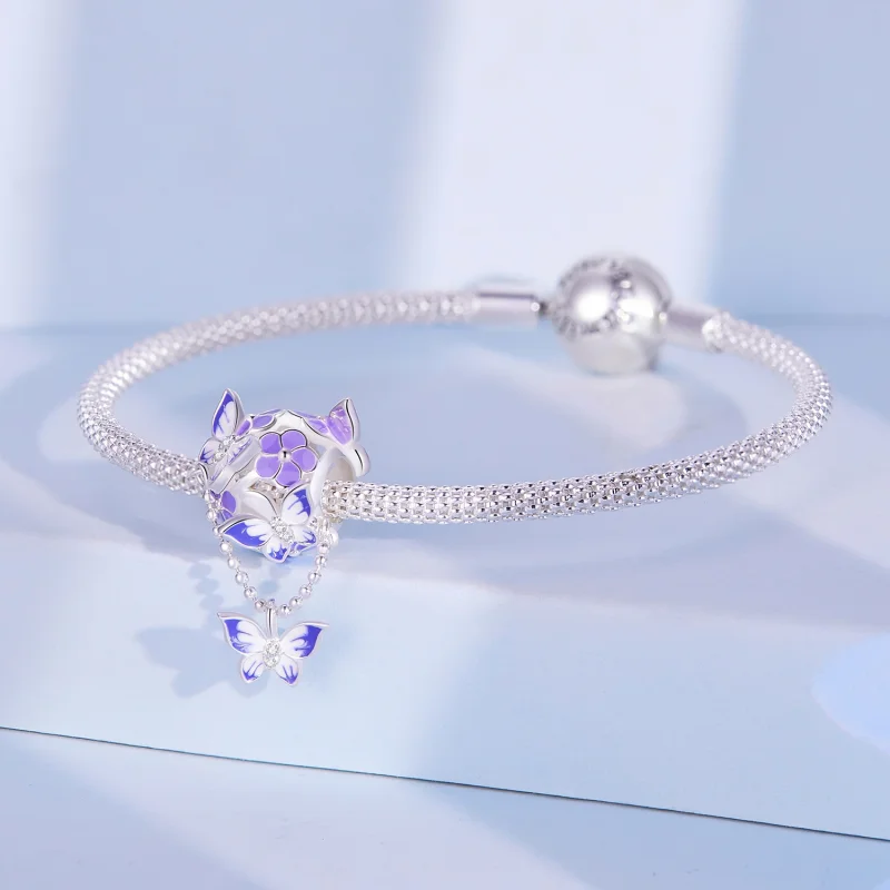 (obrázek pro) Pandora styl Motýl Tassel Charm - SCC2460 - Zobrazit 3