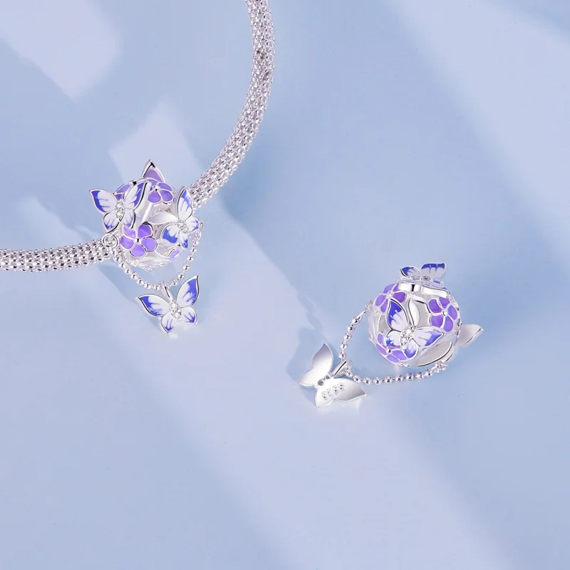 (obrázek pro) Pandora styl Motýl Tassel Charm - SCC2460 - Zobrazit 4