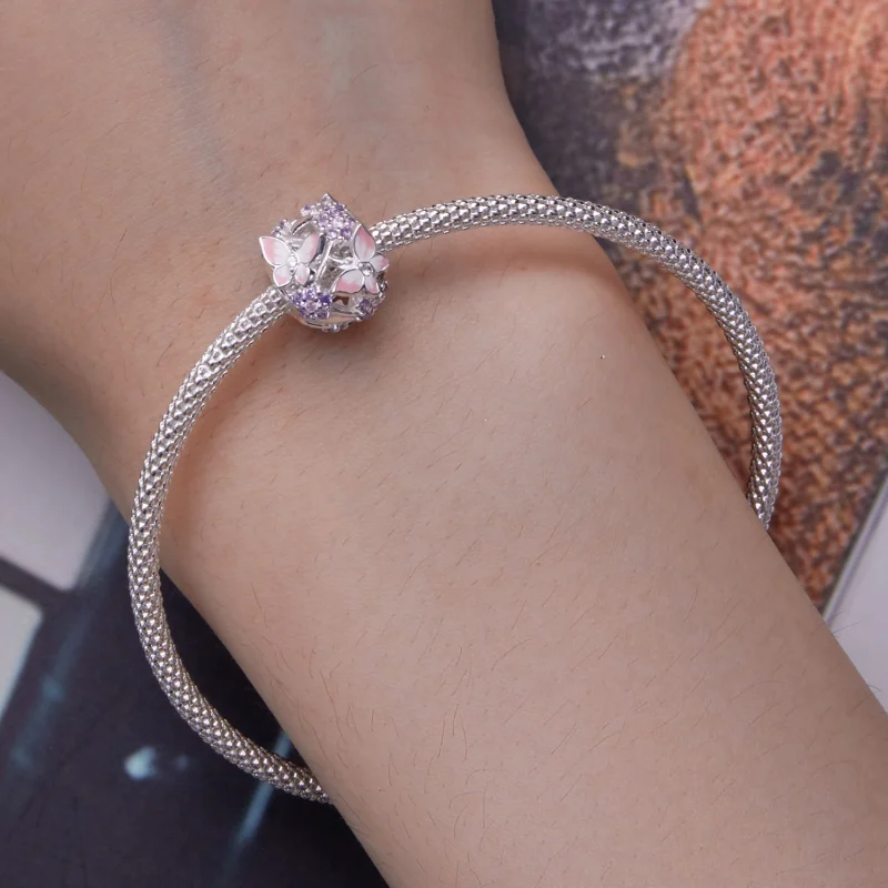 (obrázek pro) Pandora styl Motýl Zirkon Charm - SCC2463 - Zobrazit 6