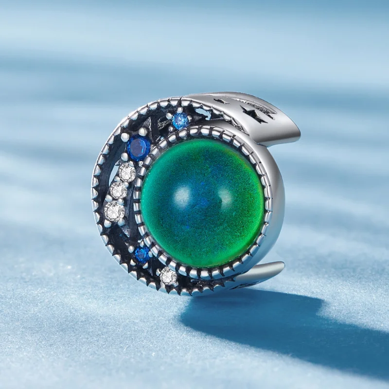 (obrázek pro) Pandora styl Měsíc Mood Stone Charm - SCC2558 - Zobrazit 3