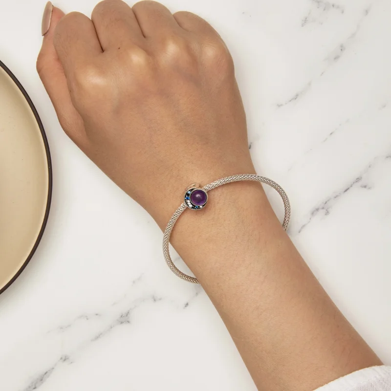 (obrázek pro) Pandora styl Měsíc Mood Stone Charm - SCC2558 - Zobrazit 8