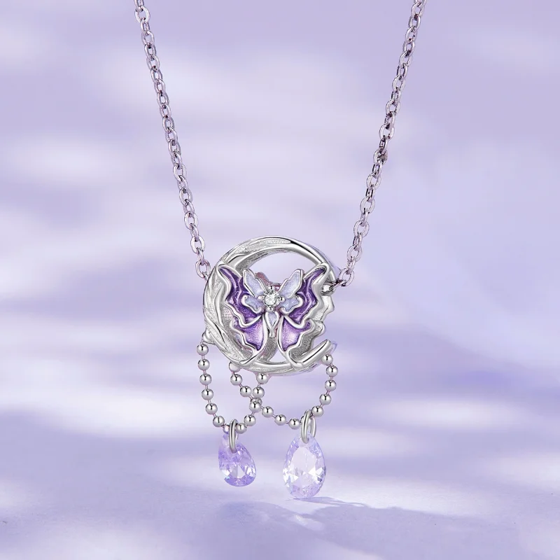 (obrázek pro) Pandora styl Měsíc Motýl Charm - SCC2545 - Zobrazit 2